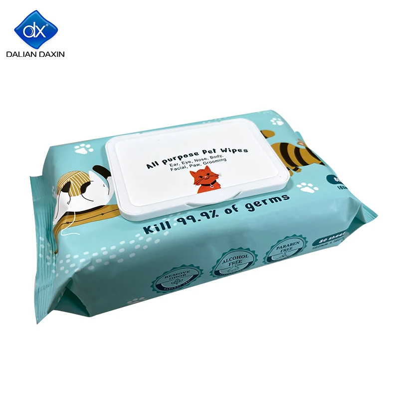 OEM 30Pcs Pet Bathing Wet Wipes Mini Pet Wipes For Dogs Pet Wet Wipes