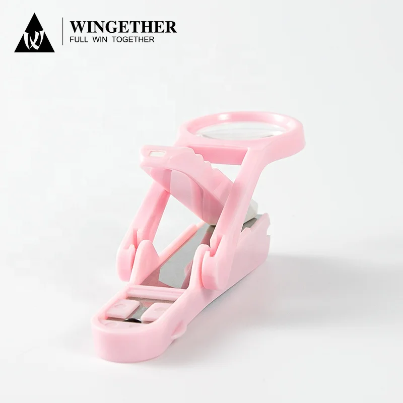 Wingether Amazon Hot Sell In Stock Professional Stainless Steel Magnifier Nail Clipper Nail Clipper Nail Cutter Clipper