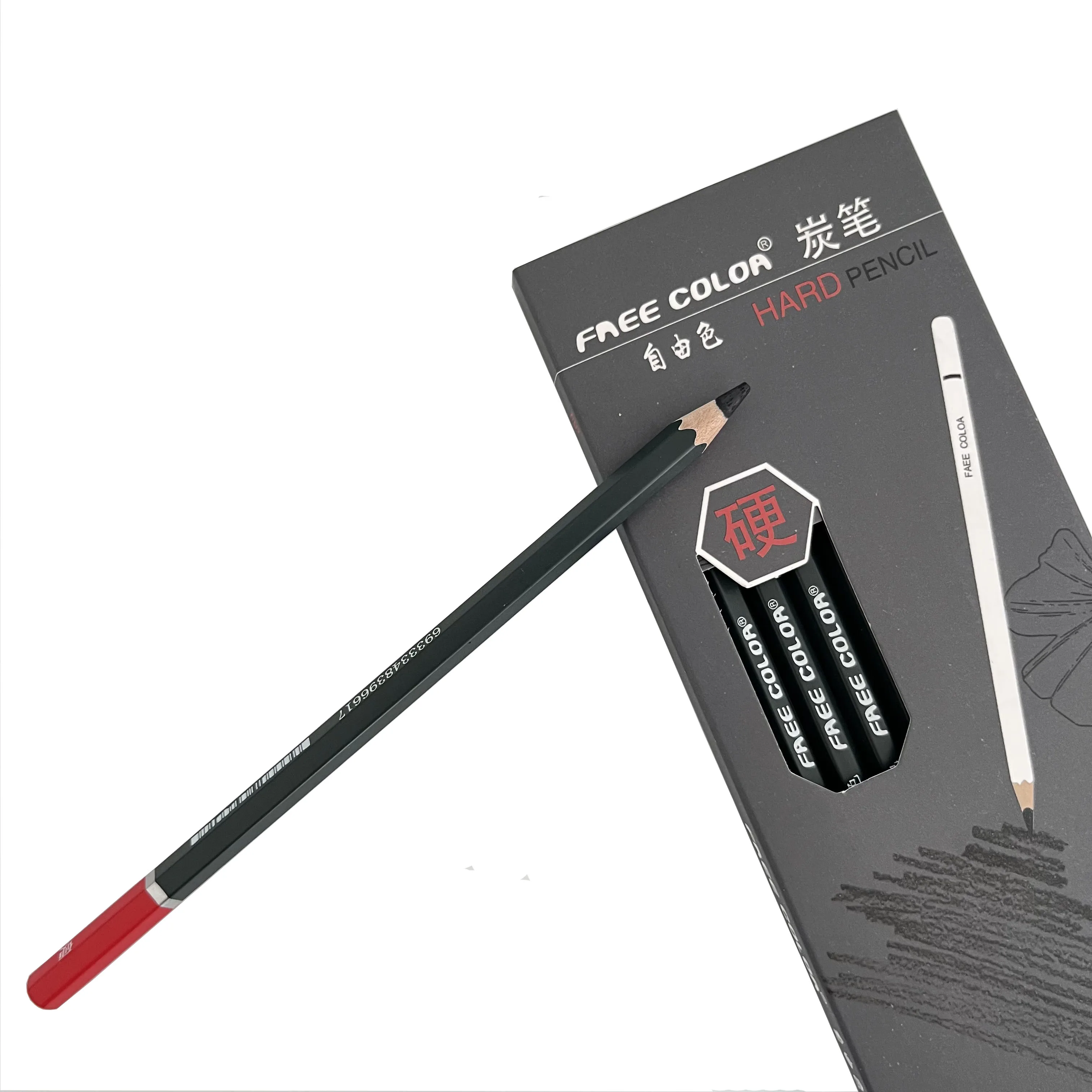 Wholesale Professinal Sketching Pencils For Artist High Quality Wooden Charcoal Pencils Set For Sketching