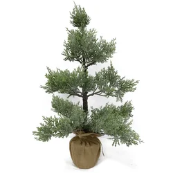 New Xmas accessories 72cm Artificial Christmas Tree with Burlap Base Perfect for Table and Desk Decor