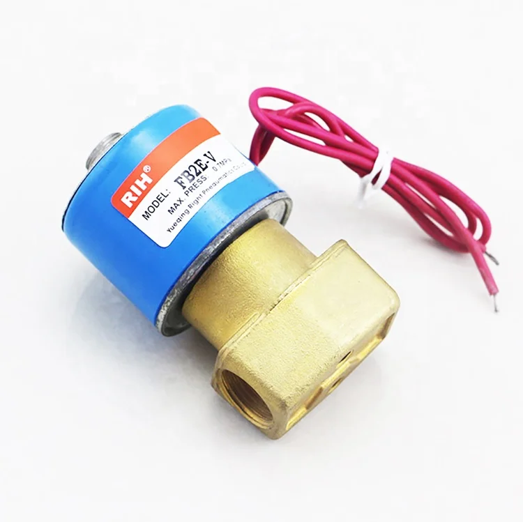 Normally closed electric brass auto shut off water latching solenoid valve