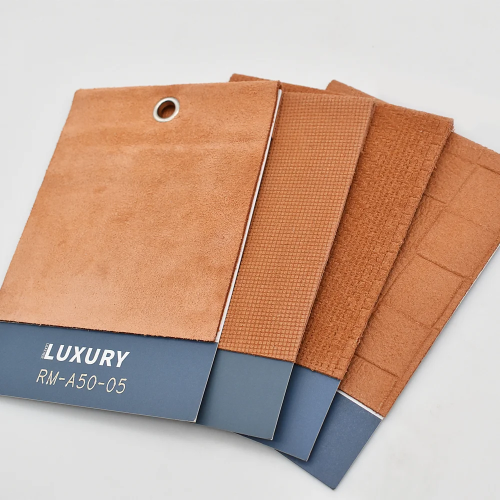 Leather Factory Three-dimensional Pattern Nubuck Embossed Leather Cowhide Genuine Leather Fabric