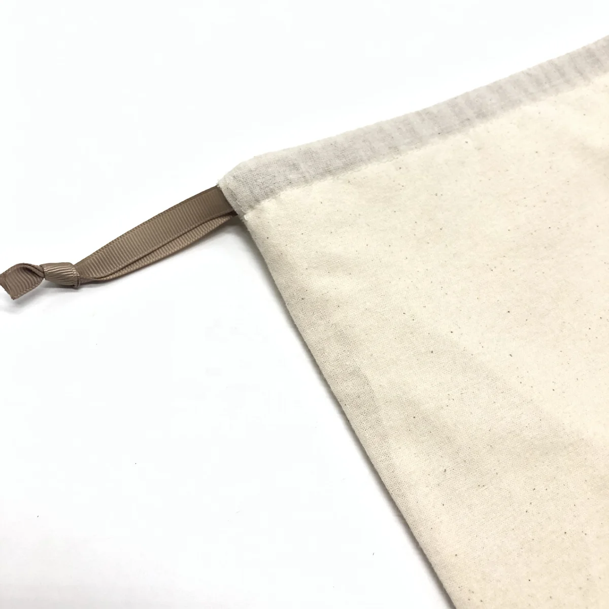 Natural Cotton Drawstring Dust Bag With Waterproof Cloth Swimsuit Underwear Clothes Shoe Packaging Cotton Dust Pouch