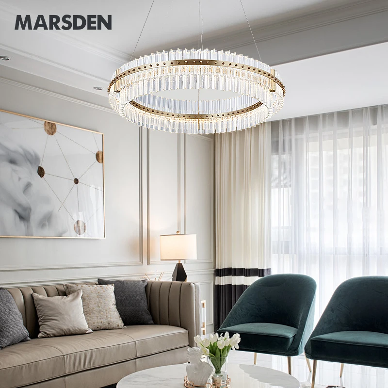 modern nordic luxury hotel living dining room decor led light pendant lamp gold glass ceiling chandeliers & pendant lights
