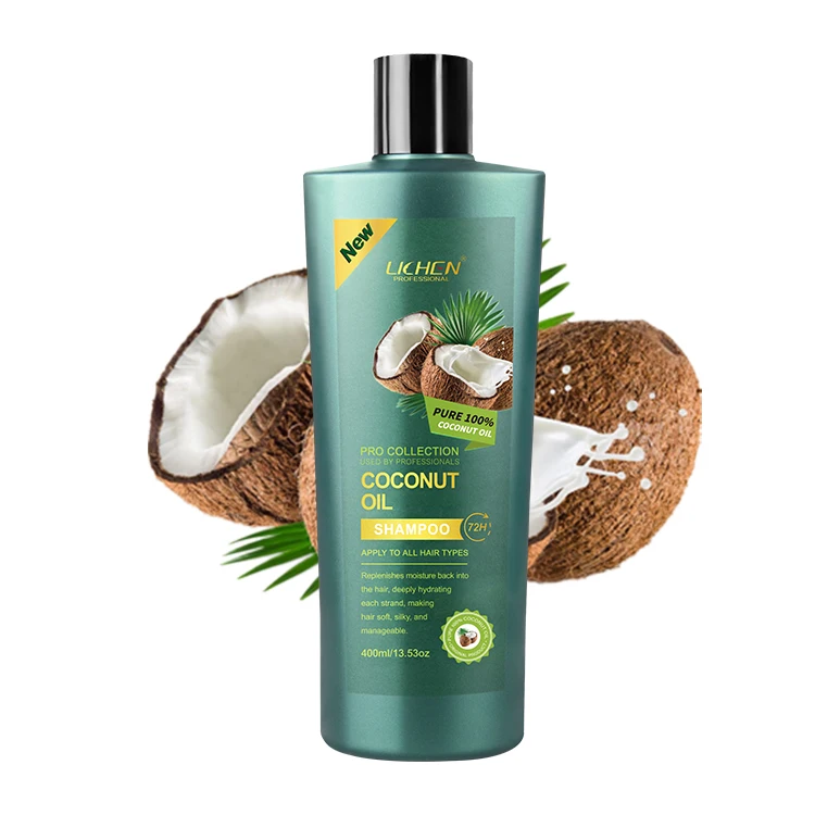 400ml Nourishing shampoo coconut hair shampoo Hydrating organic coconut oil shampoo for damaged hair