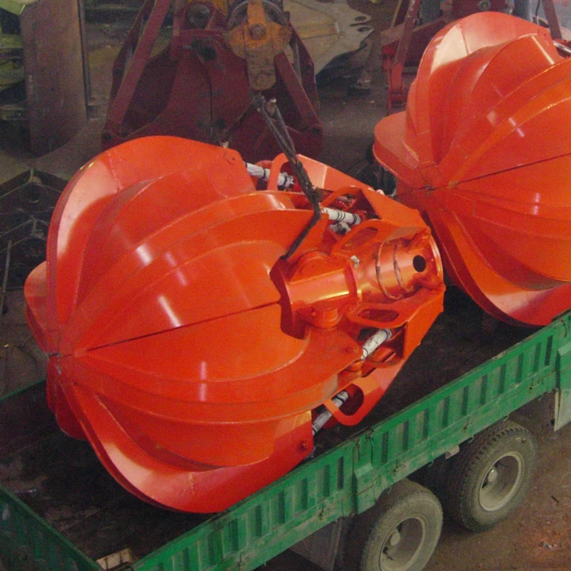 
Top factory different tons orange peel motor-hydraulic steel scrap grab bucket for crane 