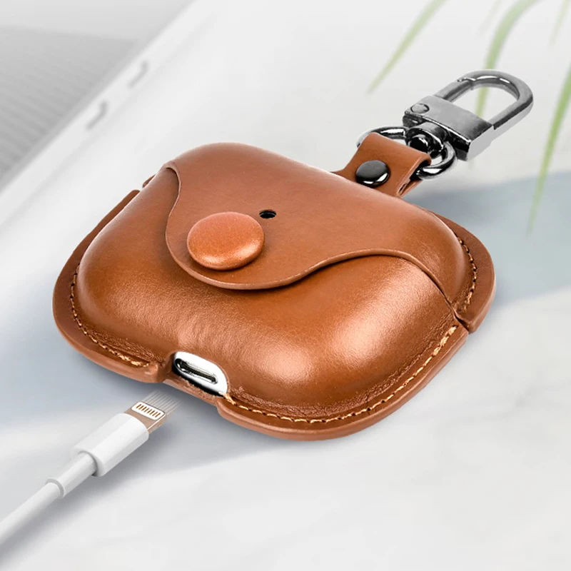 Новинка классический защитный кожаный чехол для наушников портативный Airpod Pro аксессуары Apple