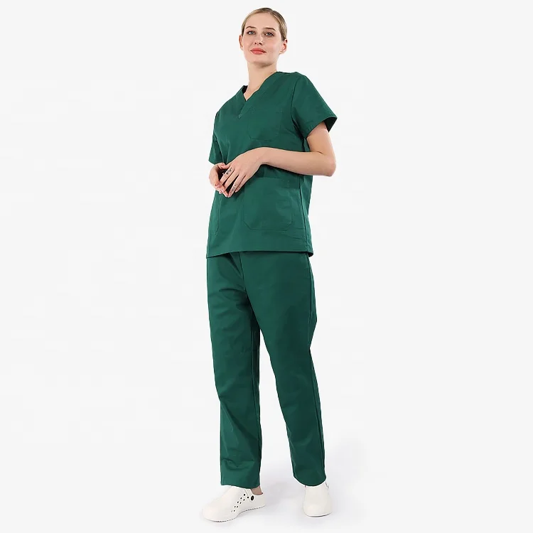 
Soft Hospital Nurse Uniforms Medical Scrub Sets for Women 