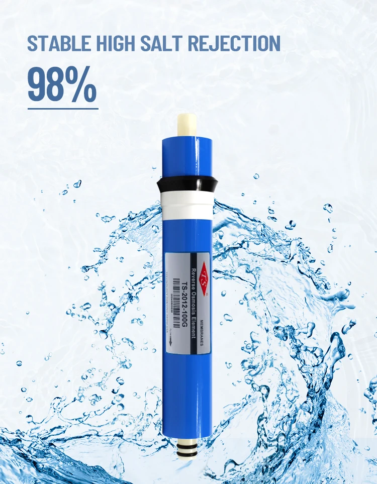 TS High TDS Water Reverse Osmosis Membrane Home use 50 75 100 GPD 1812 Domestic RO Membrane