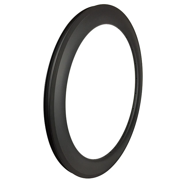  3K Twill Glossy 60mm Depth Carbon Wheel For Fixie Bike 25Mm Width Wheelset 700C Rim