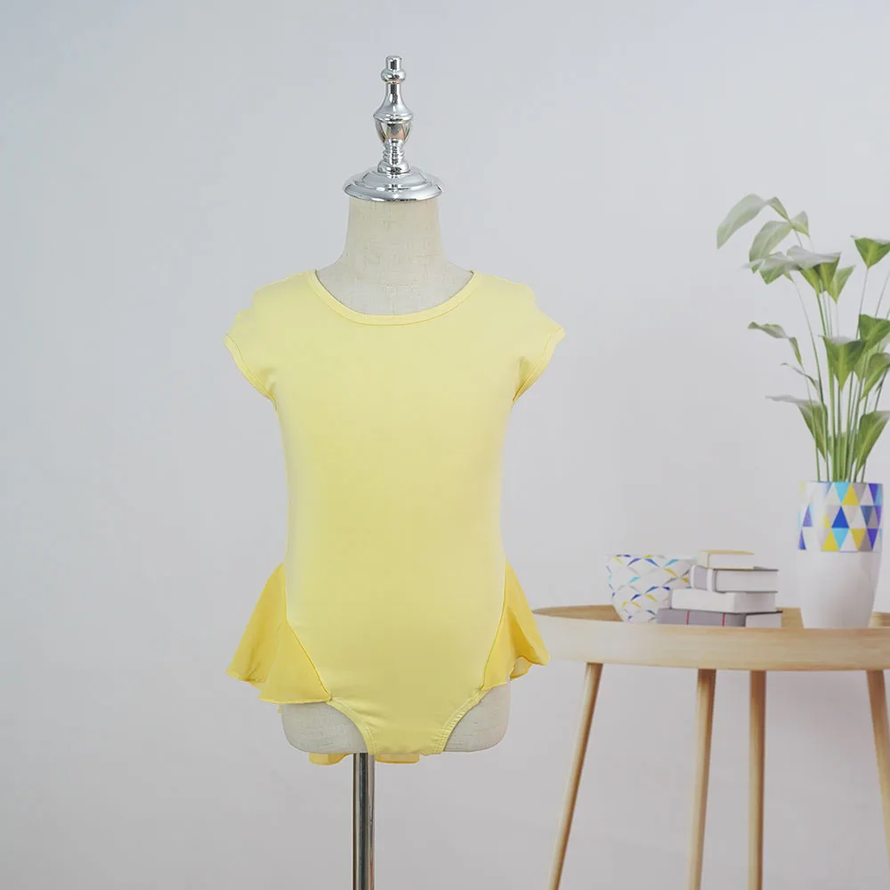 Wholesales popular good quality chiffon nylon half skirted dance ballet leotard for ballerina