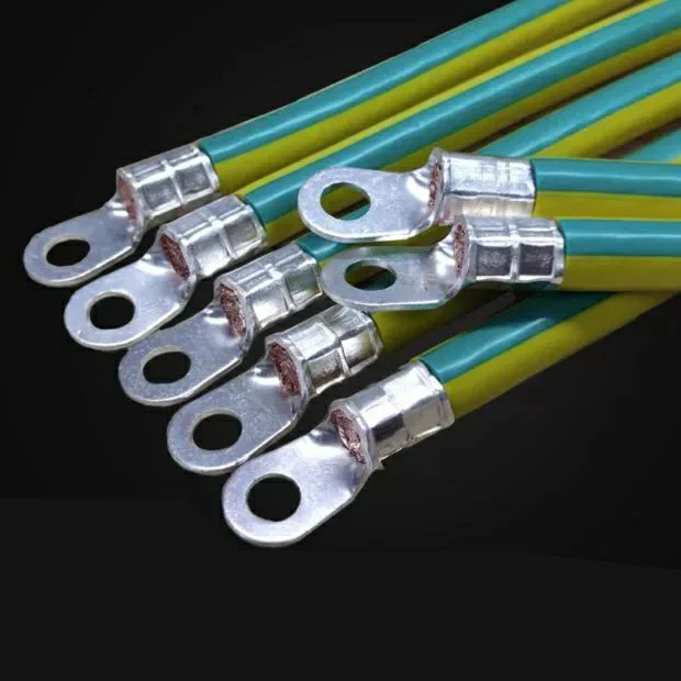 Custom Ring Terminal wiring harness amp tyco te assembly wire Green Yellow Drain Cable