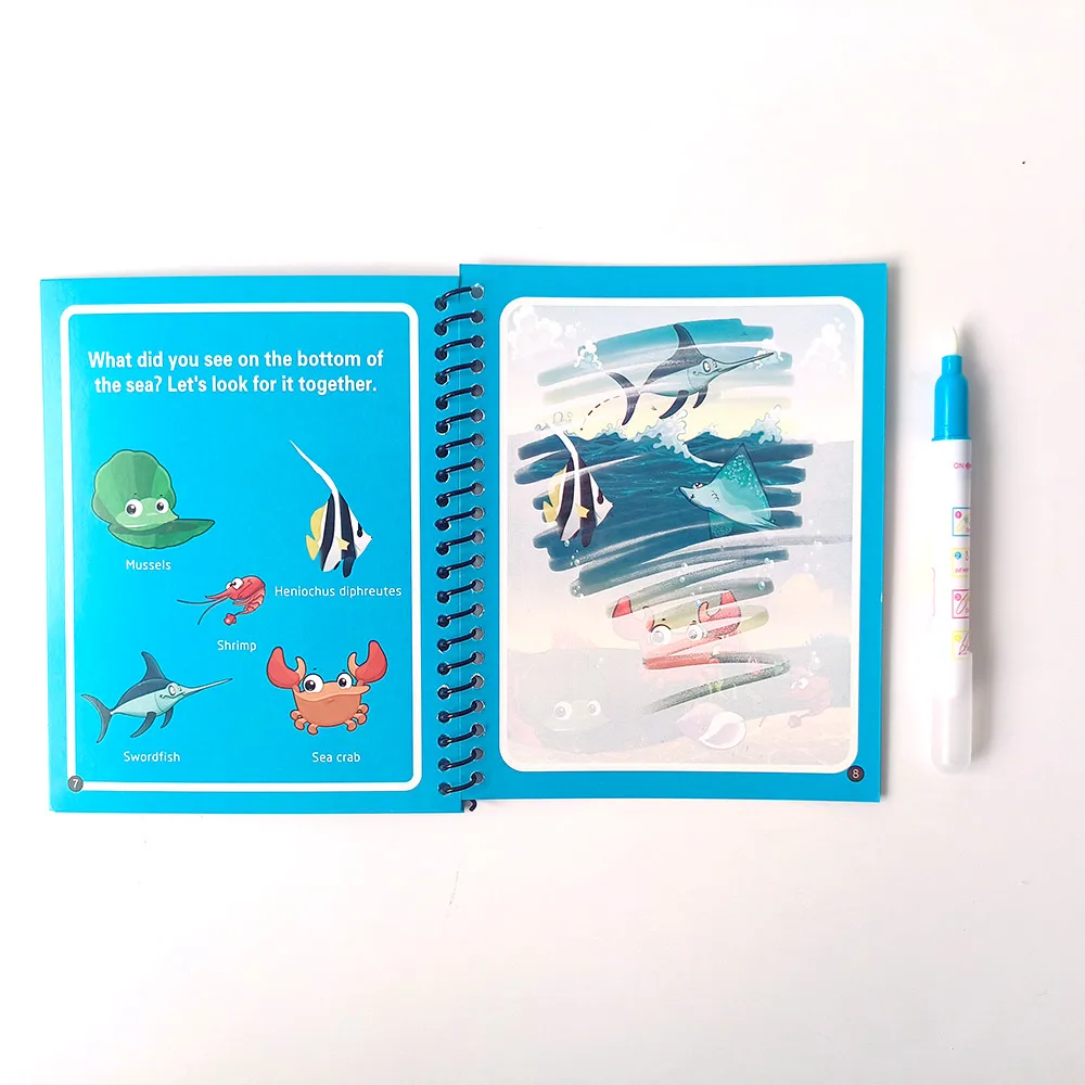 Wholesale Products Drawing Toys Girls Games Kindergarten Baby Learning Coloring Book Magic Water Book