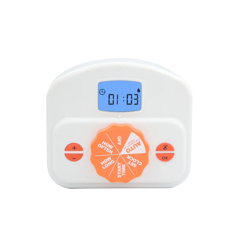 Home/indoor/office USB chargeable/battery power smart irrigation digital timer water pump controller without tap
