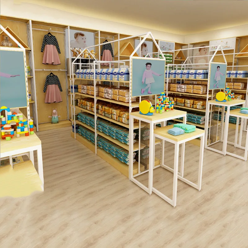 Meicheng Gondola Display Rack Child Kids Toy Milk Powder Display Stand Pregnancy And Baby Shop Maternal-Baby Store Display Rack