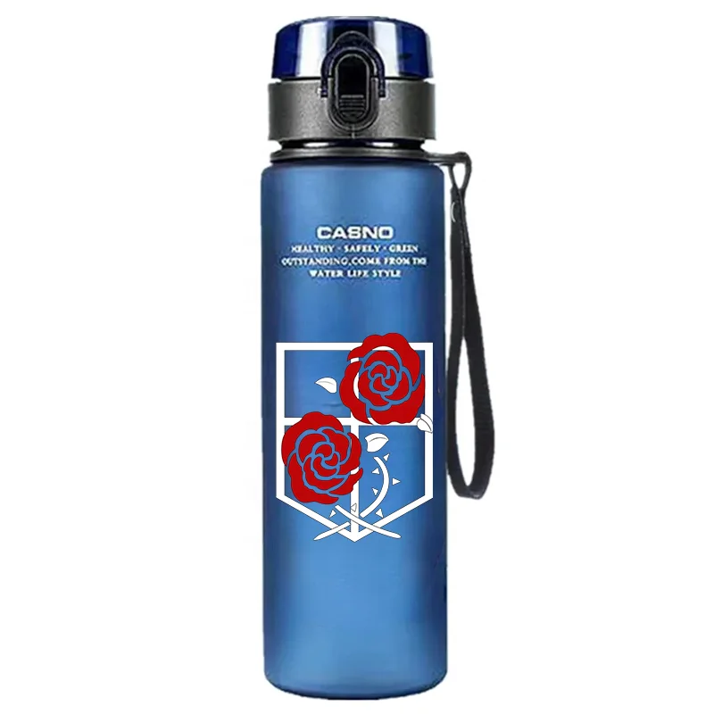 560ml Attack on Titan Water Bottle Large Capacity Drinking Cup Portable Outdoor Sports Water Cup Wing of Liberty Children Gifts
