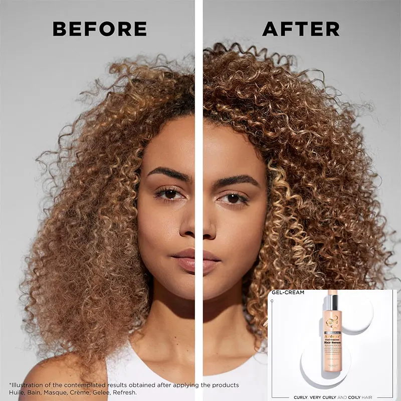 Enhances Curl Definition Without Crunch Anti-Frizz  With Shea Butter  For All Wavy Curly hair  Curl Contour Hair Serum