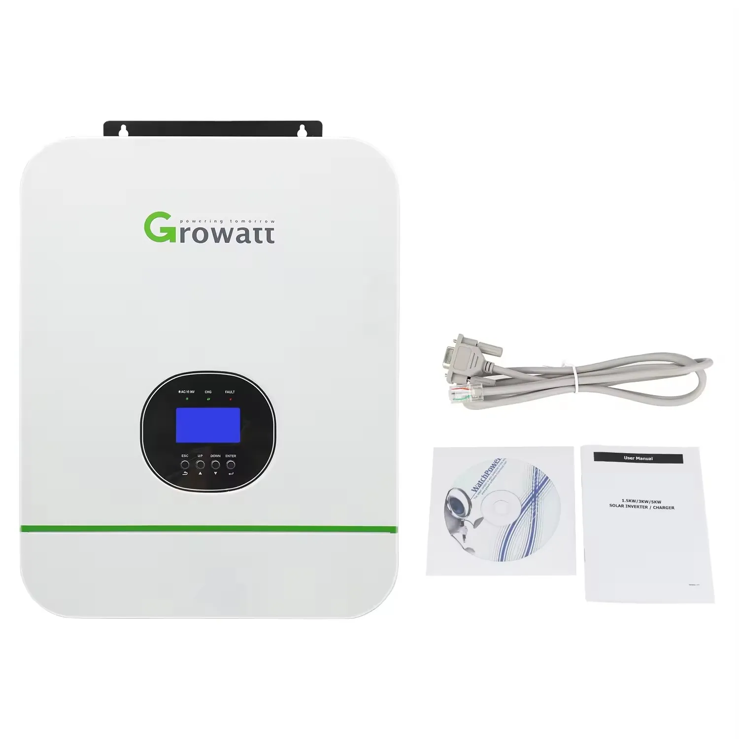 Wholesale 3kw 5kw 6kw 10kw 15kw High Voltage Power Growatt Off Grid Hybrid Solar Inverter for Home Use Solar Inverters 50kw