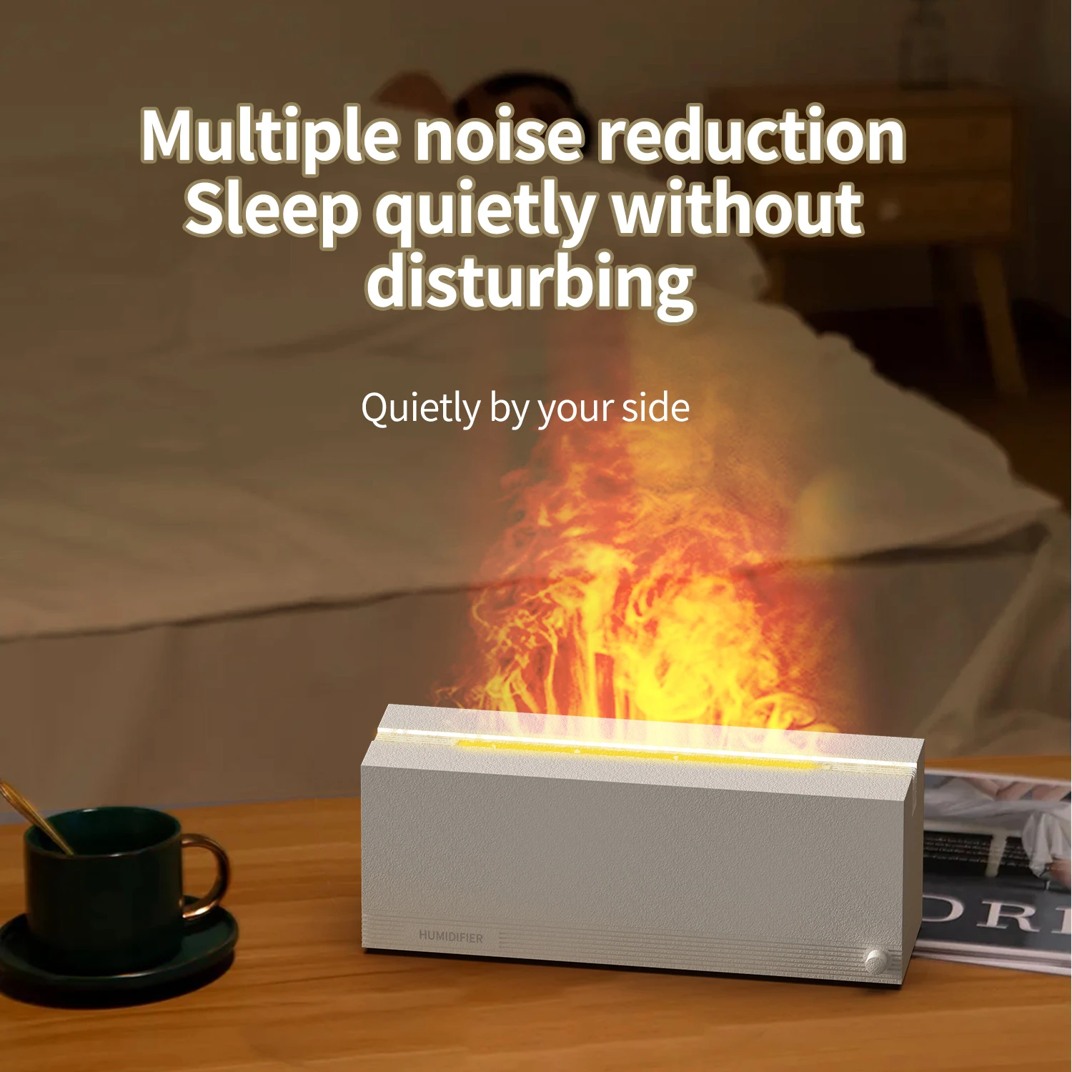 KG27 2023 Factory wholesale New simulation flame diffuser Home office desktop silent diffuser indoor air humidifier