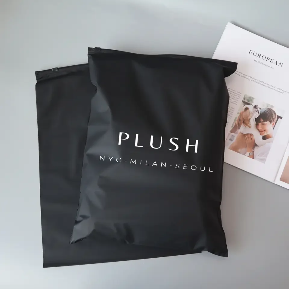 Manufacturers wholesale PVC zipper transparent zip-lock plastic frosted bag wih black zip