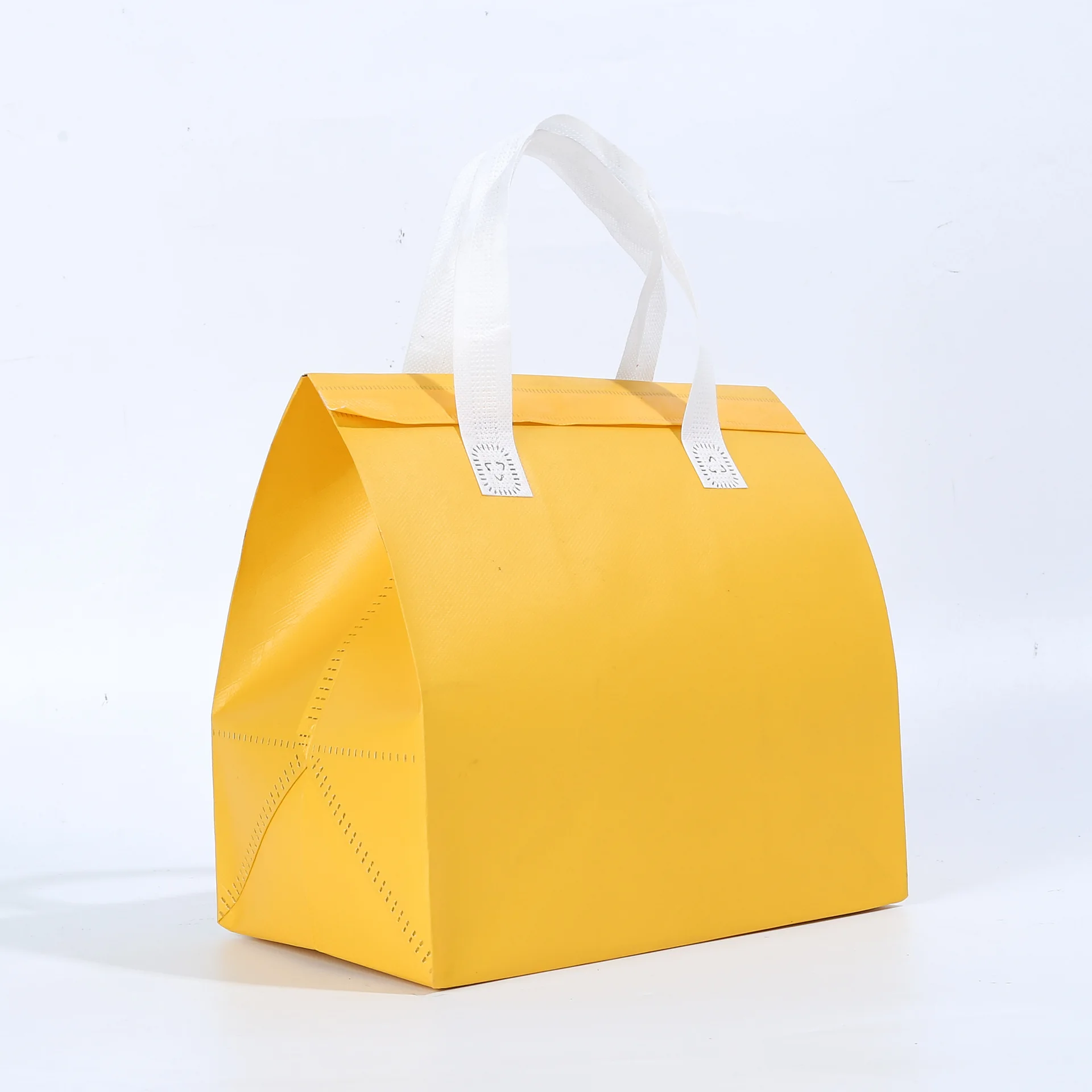 wholesale Delivery packaging  Oil proof waterproof pp non woven insulated lunch cooler bag