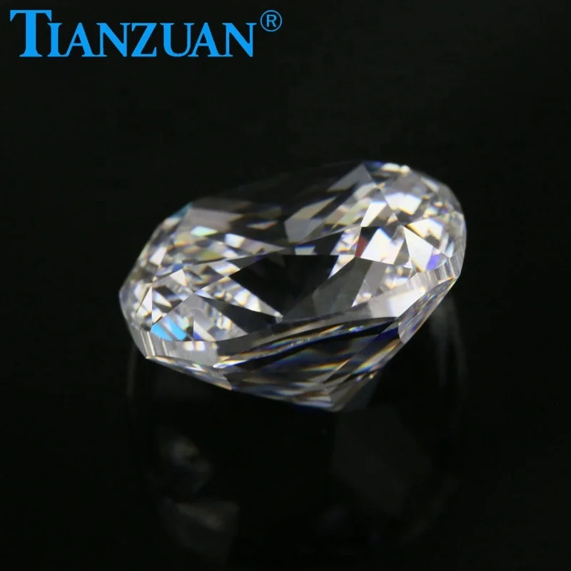 6A quality White Cushion cut Synthetic Diamond for cubic zirconia cz stone