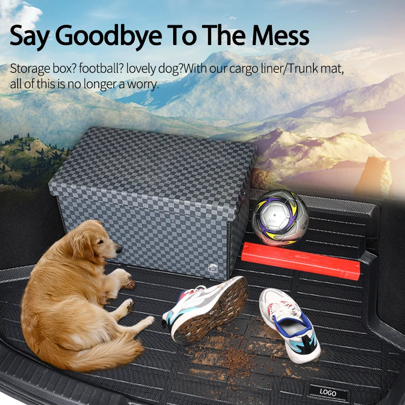 Wholesale 3D car trunk liner Interior rear cargo tray luggage mat boot mat for KIA Sorento car trunk mat