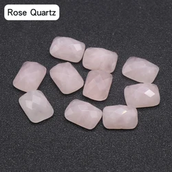 Crystal gemstone cabochon rectangular cut flat bottom  loose beads DIY handmade material jewelry accessories wholesale