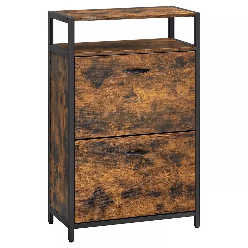 customize simple design 3 layers Shoe Storage Cabinet Living Room Furniture Space Saver Shoe Rack Cabinet