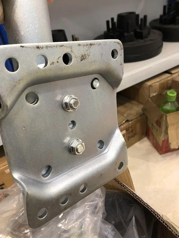 1500LB Rolling load 10 inch solid rubber wheel Side Swivel Trailer Jockey wheel Trailer Jack