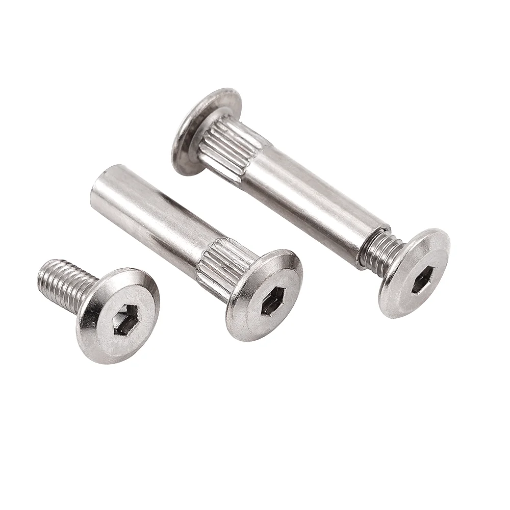 Best Selling Hexagon Belt Male Female Chicago Screws Combination Furniture Screws Connecting Bolts