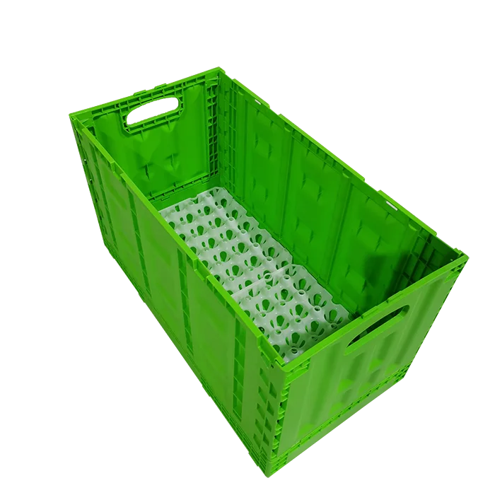 360 Eggs Box Foldable Transport Prevent Egg Liquid From Dripping Box with Lid Logistics Moving Shipping Crate Lockable Plastic
