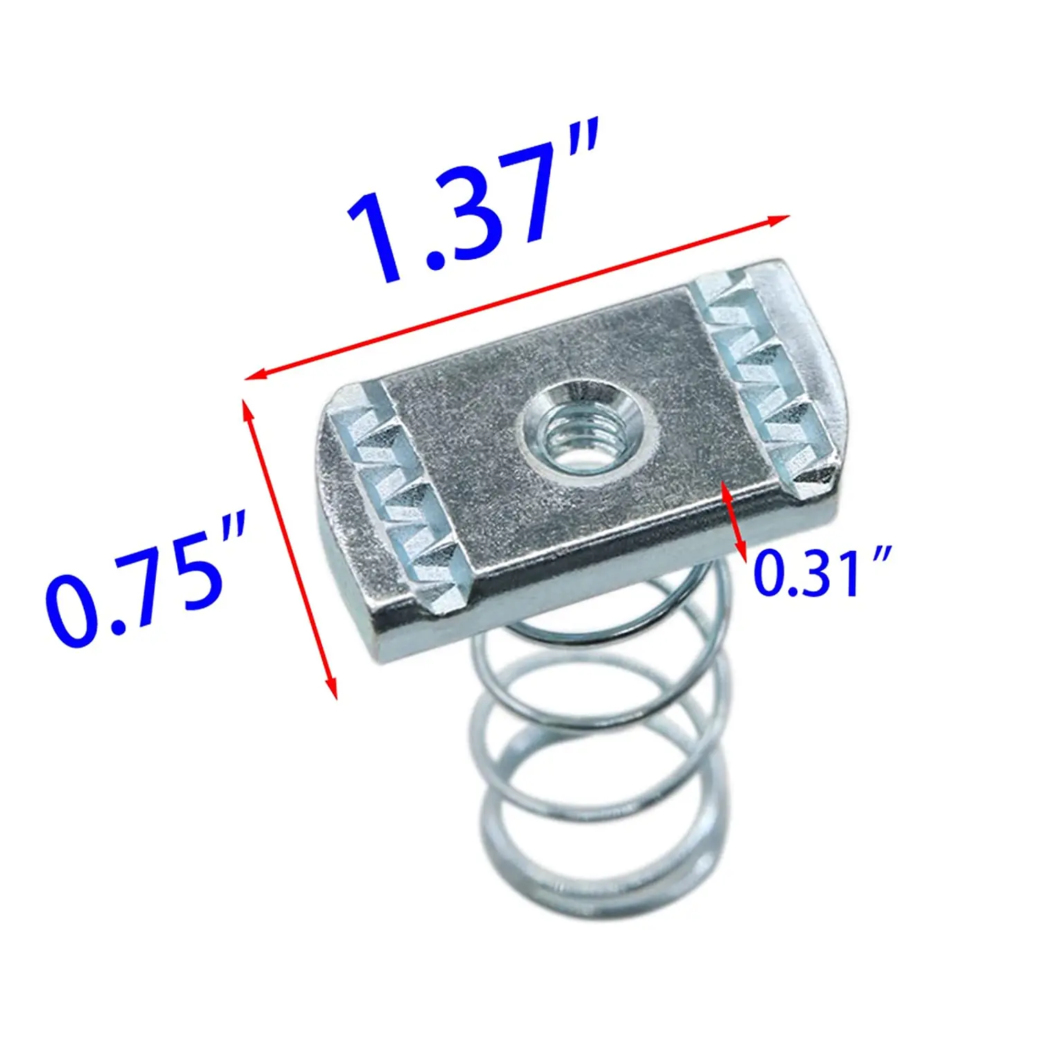 Fastener manufacturer channel spring nut hammer nut slot nut for aluminium profile Titanium wire spring