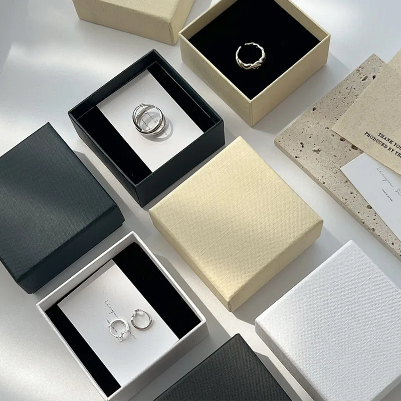 Customized Luxury Paper Jewelry Pendant Necklace Box With Logo Different Colors Single Jewelry Packing Box