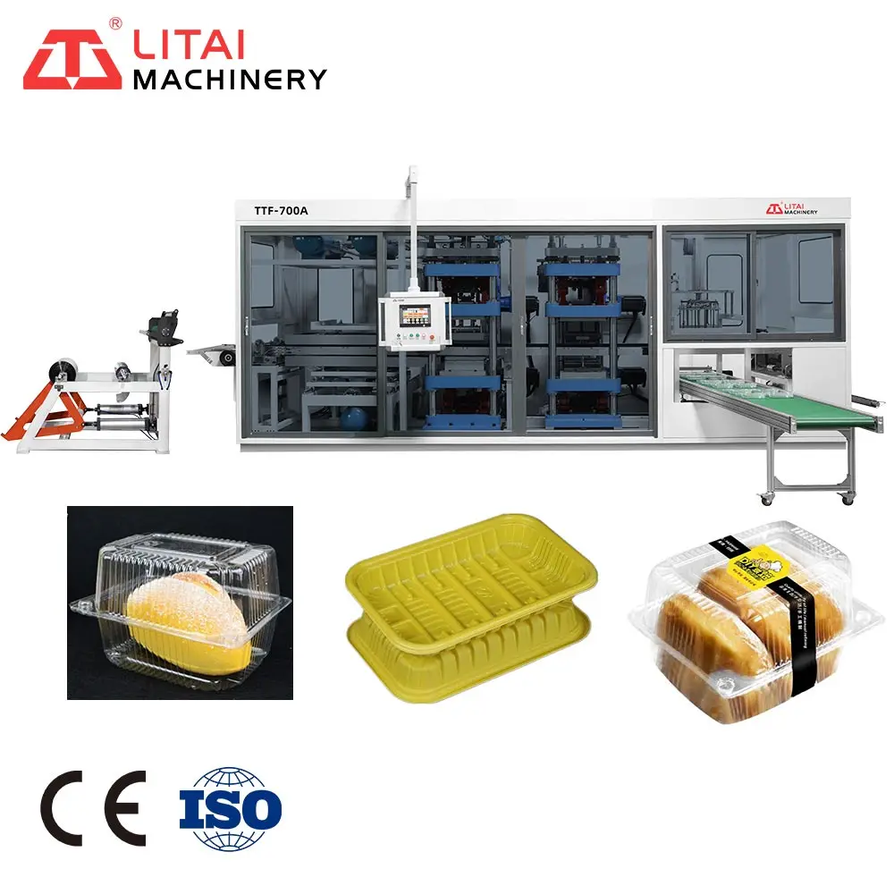 Automatic Drive System Blister Polystyrene Food Grade Plastic Fruit Tray Making Machine