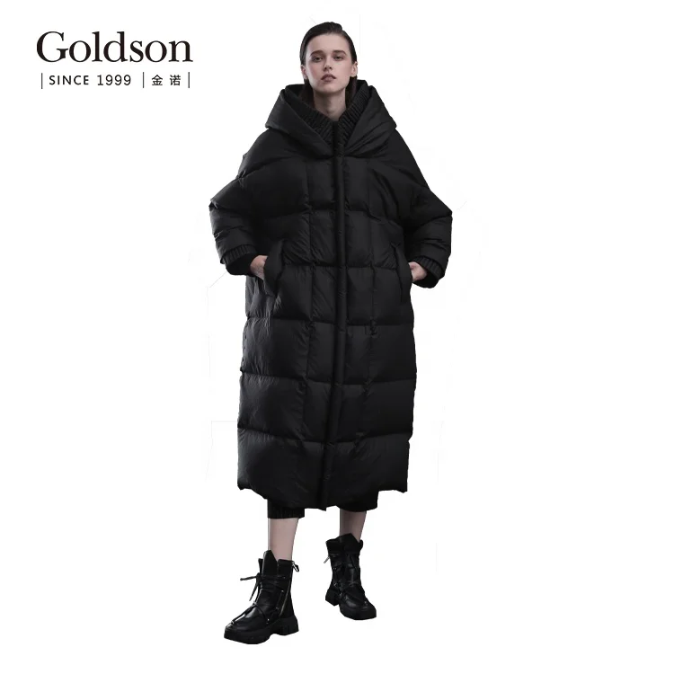 Korean classic design hooded zipper clothes women winter long 9010 duck down coat