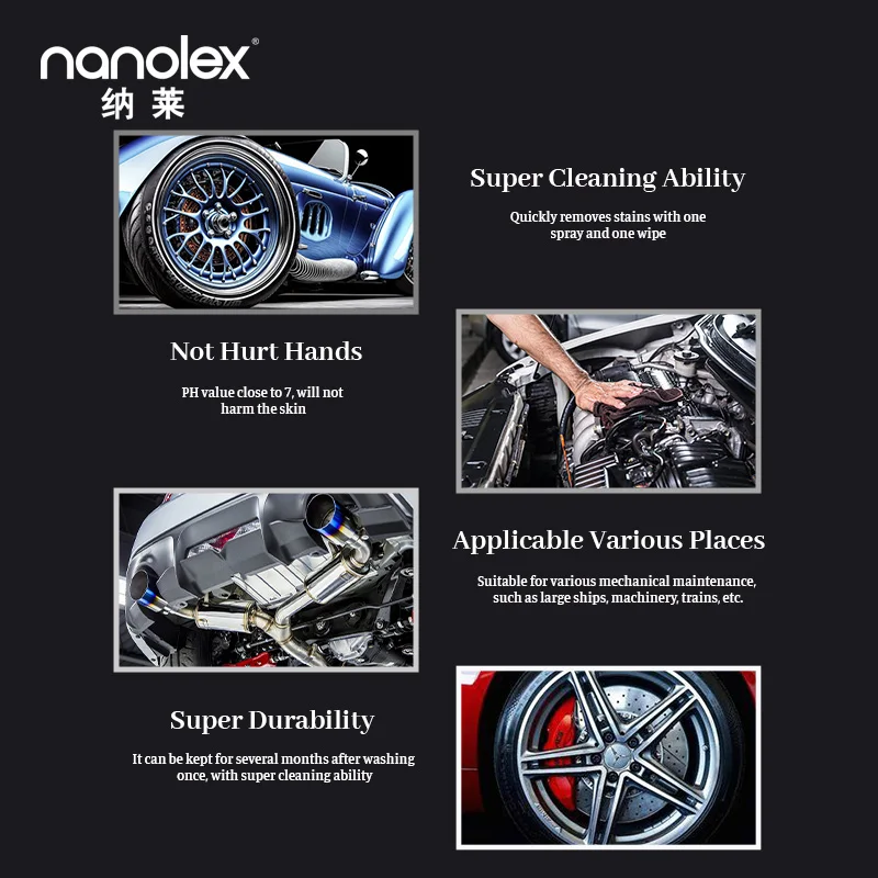 Nanolex 106 4л кислый очиститель колес для автомобиля Детализация колеса очистки авто бесплатные образцы