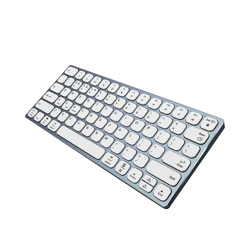 2024 Aluminum Alloy Scissor 78 Keys Rechargeable Keyboard 2.4G Wireless BT5.0 Japanese Arabic Computer Keyboard IMB-8100U