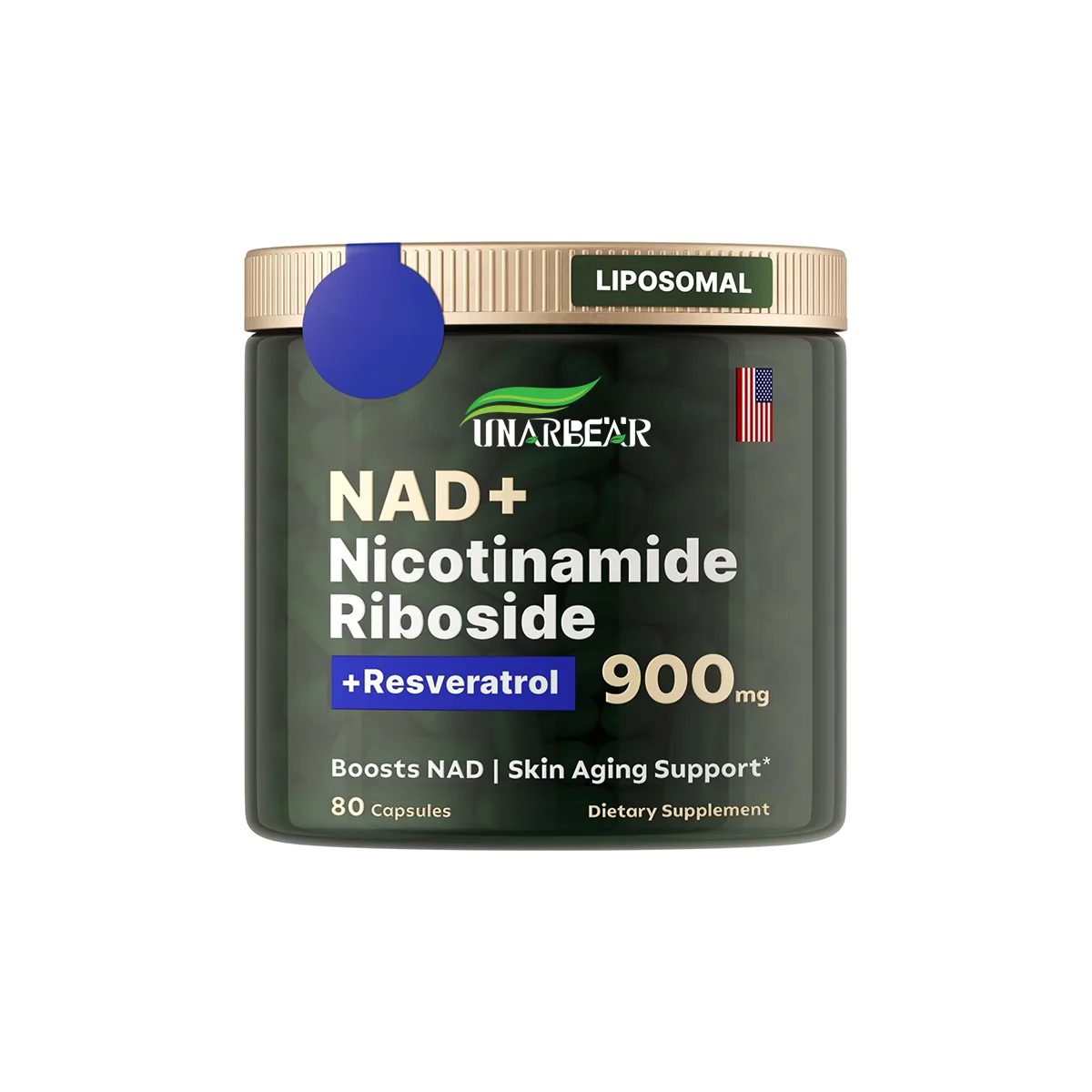 OEM Liposomal Nicotinamide Riboside Resveratrol Supplement Quercetin NAD Supplement Energy Capsules
