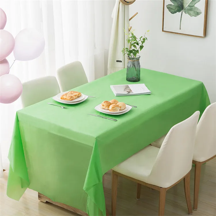 Pack of 4 Disposable Plastic Tablecloths / Table Covers, 54 x 108 inches Each
