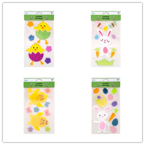 Cute Children Easter Eggs Bunny Parties Funny Graffiti DIY Easter Cartoon Decorative Custom Sticker