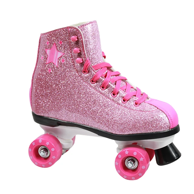Stylish Custom Non-adjustable Roller Skating Shoes for Youth Adult Female Women 6+ Years Girls Kids Children Boys