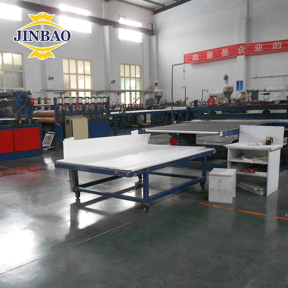 JINBAO factory  pvc foam board  5x10  4*8  pvc skirting kitchen cabinet skirting board plasti