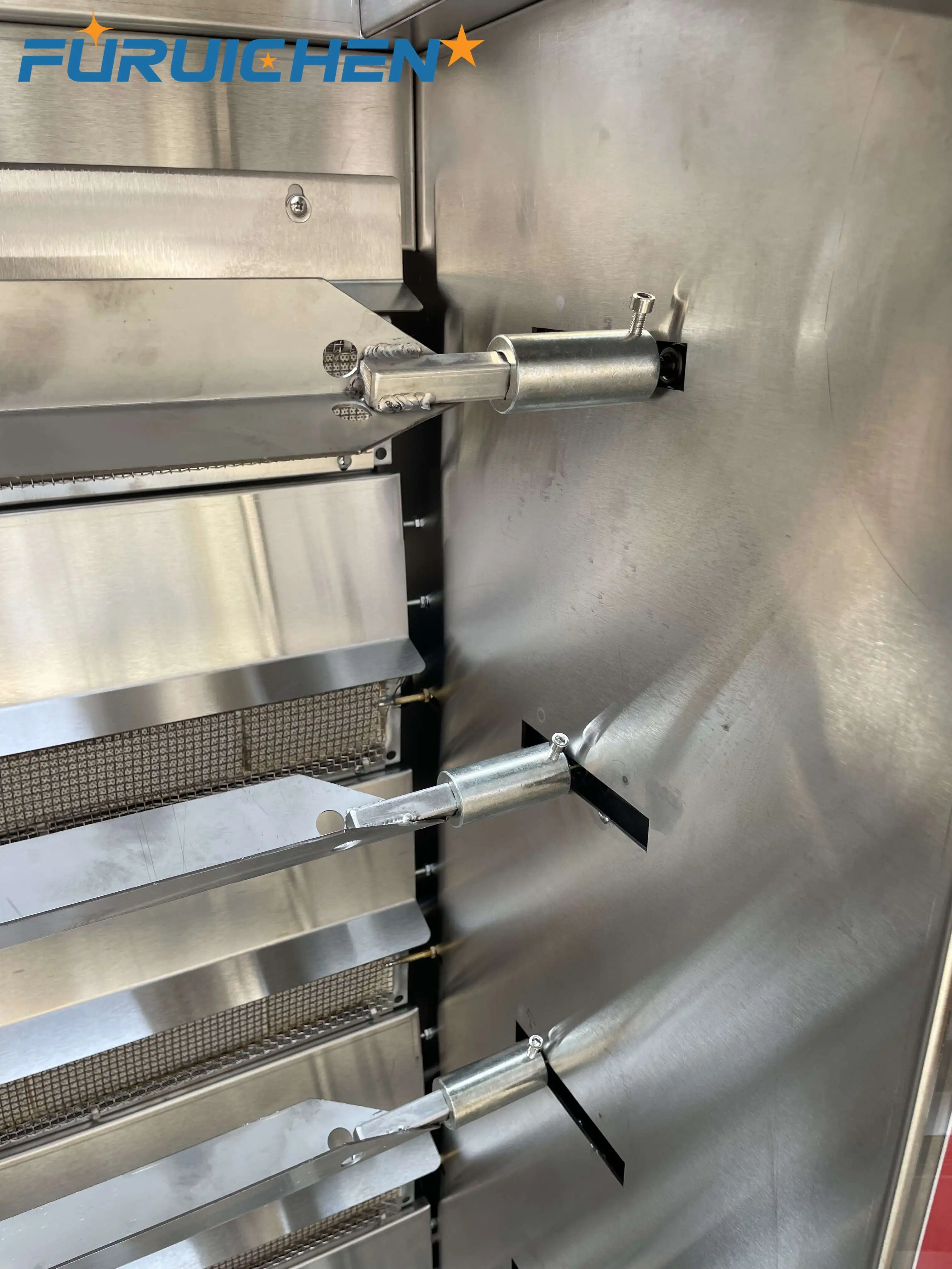 Furuichen Commercial 9-Rod Chicken Rotisserie Machine Gas Wholesale Vertical Rotisserie Rotary Oven