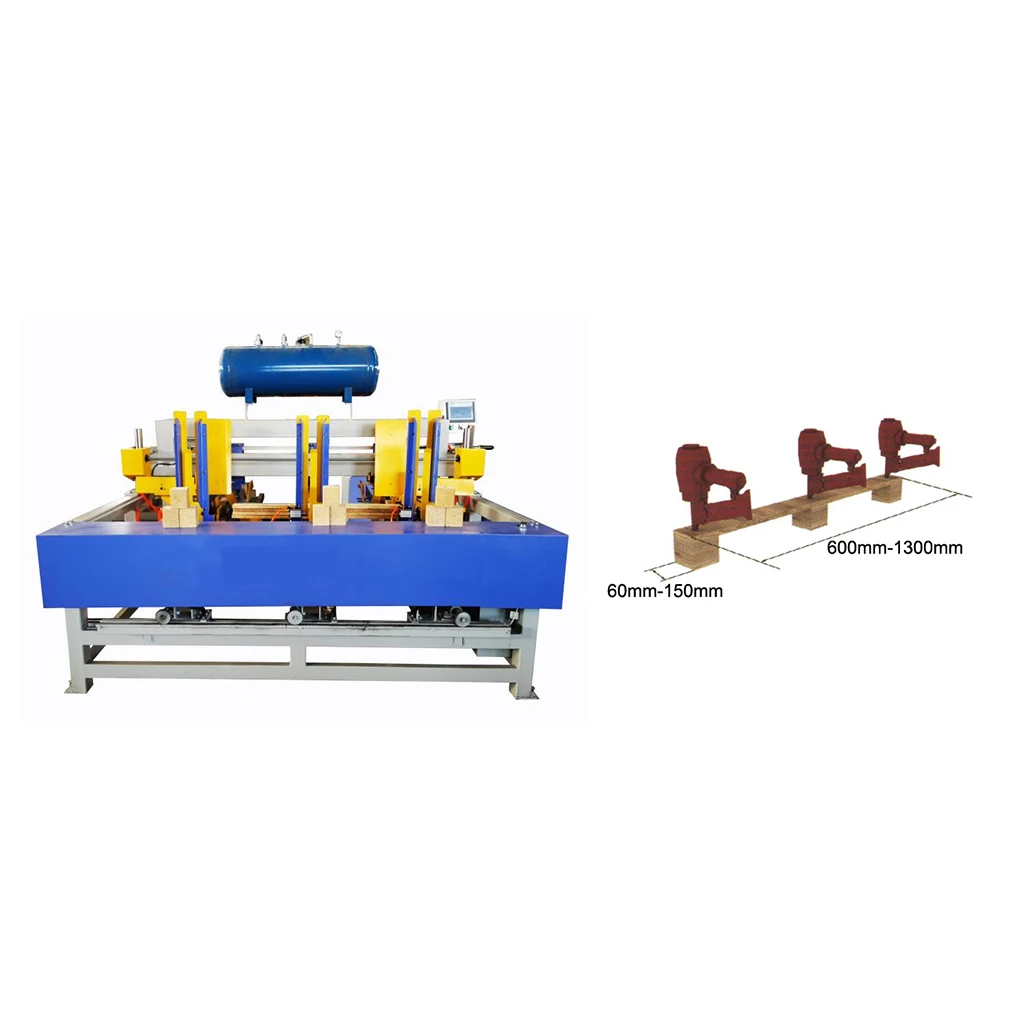 automation wood pallet Block Nailing Machine
