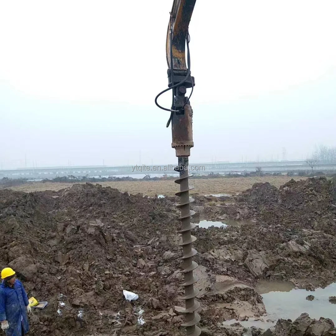 Gite Skid Steer Loader Auger Drill Bit Set