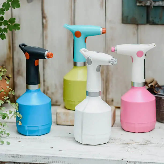 Automatic Electric Garden Sprayer 1L Battery Powered USB Rechargeable Fine Mist to Stream Spray Bottle with CE Approved