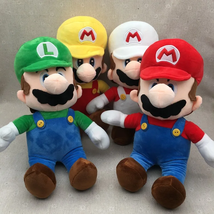 New 25-33cm Super Bros Plush Toy Mario Doll Toy Soft Stuffed Animal Dolls Toy Kids Children Birthday Christmas Gift