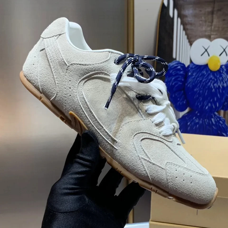 New designer 530 sl suede sneakers mens trainers womens luxury shoes cinnamon hazel white mesh outdoor casual sneaker
