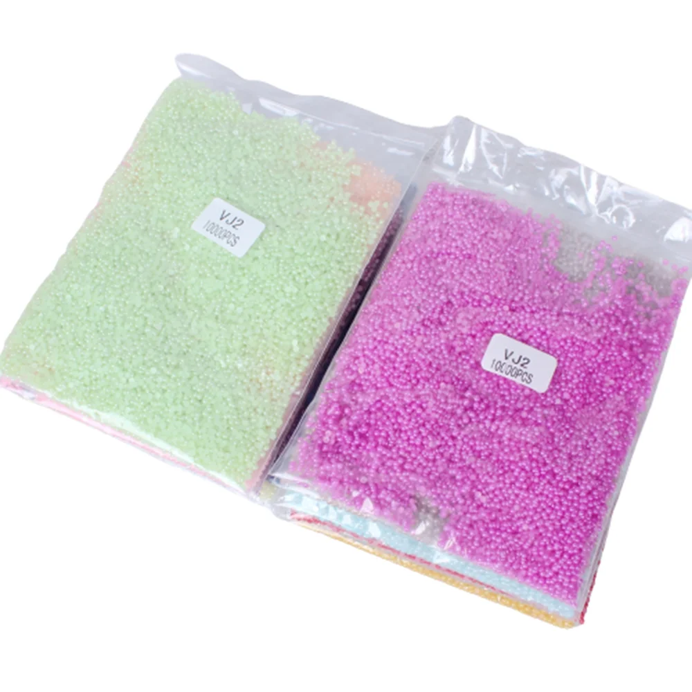 Hot Sale 10000pcs 2mm Normal Color Glue On Resin Half Round Flatback Beads For Clothes Dresses Shoes DIY Jewelry Accessories